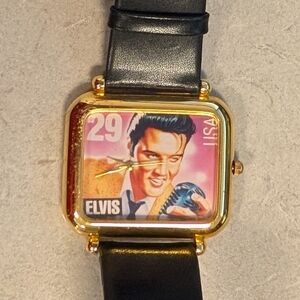 WORKING Vintage 1992 Elvis Presley 29 Cent Stamp Collectors Watch